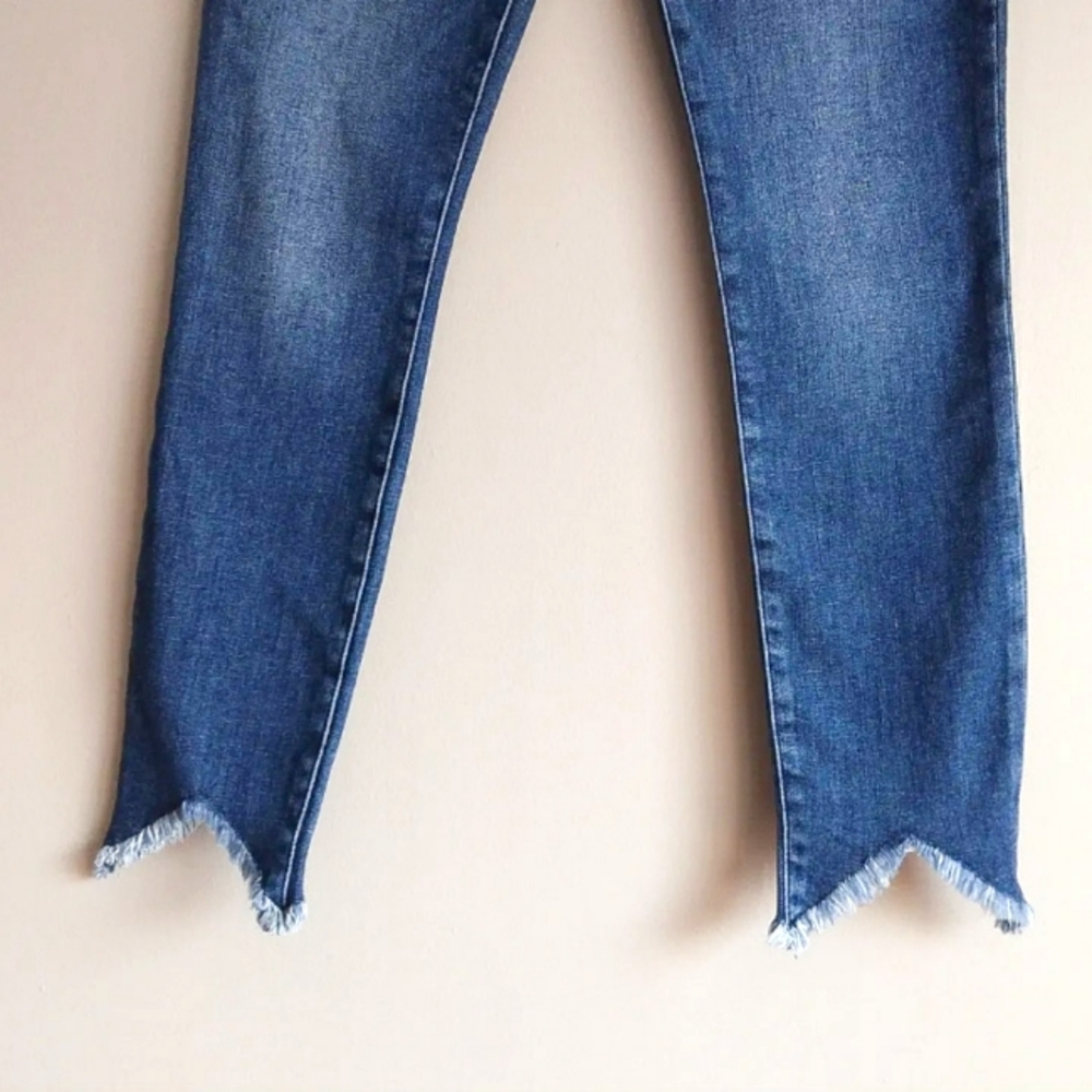 Frame Denim Skinny Frayed Jeans - Picture 2 of 3